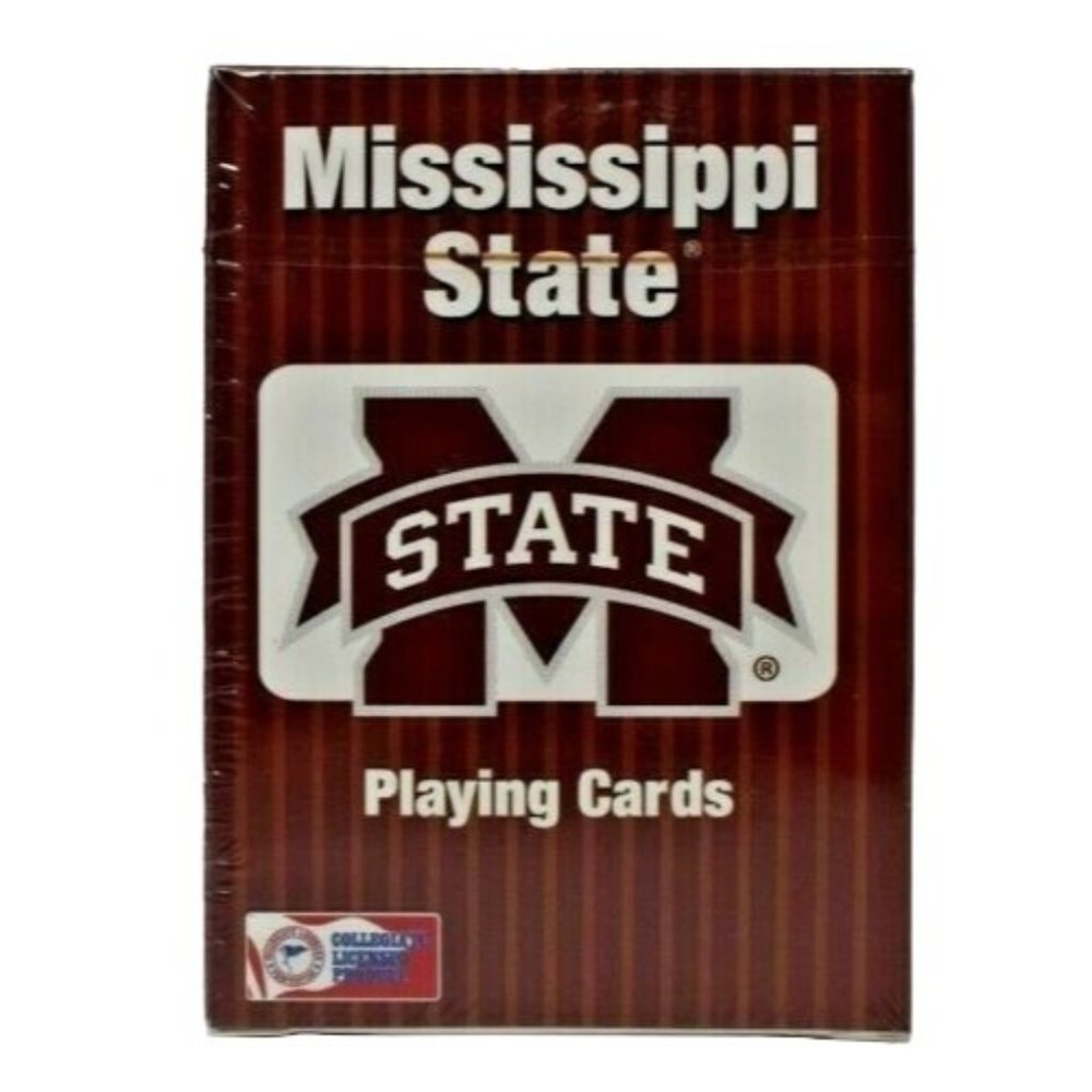 PlayMonster NCAA Mississippi Bulldog Collegiate Team Playing Cards New